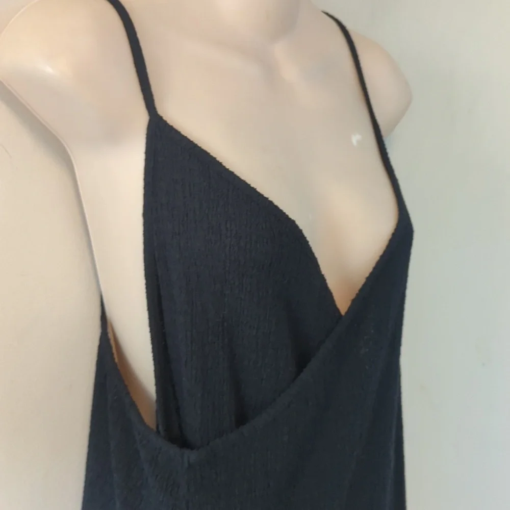 Free People Beach Textured True Wrap Strappy Maxi Dress L - Picture 11 of 16